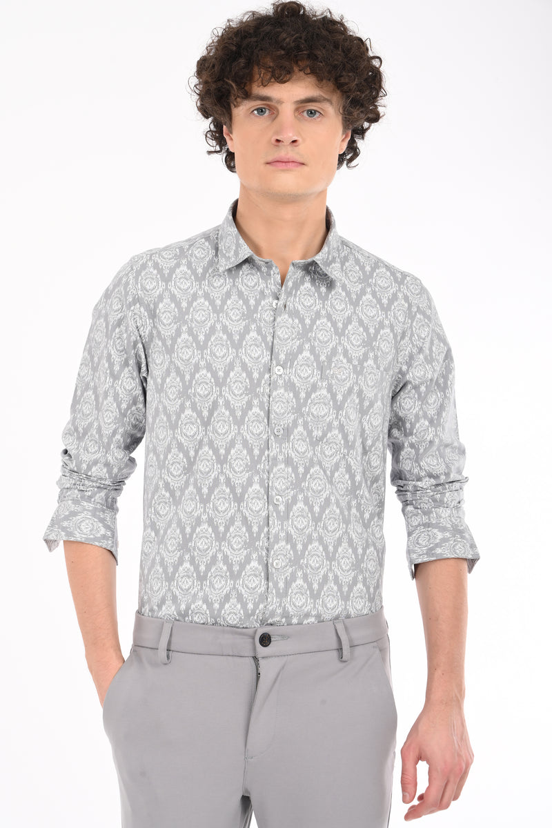 Textured Printed Shirt