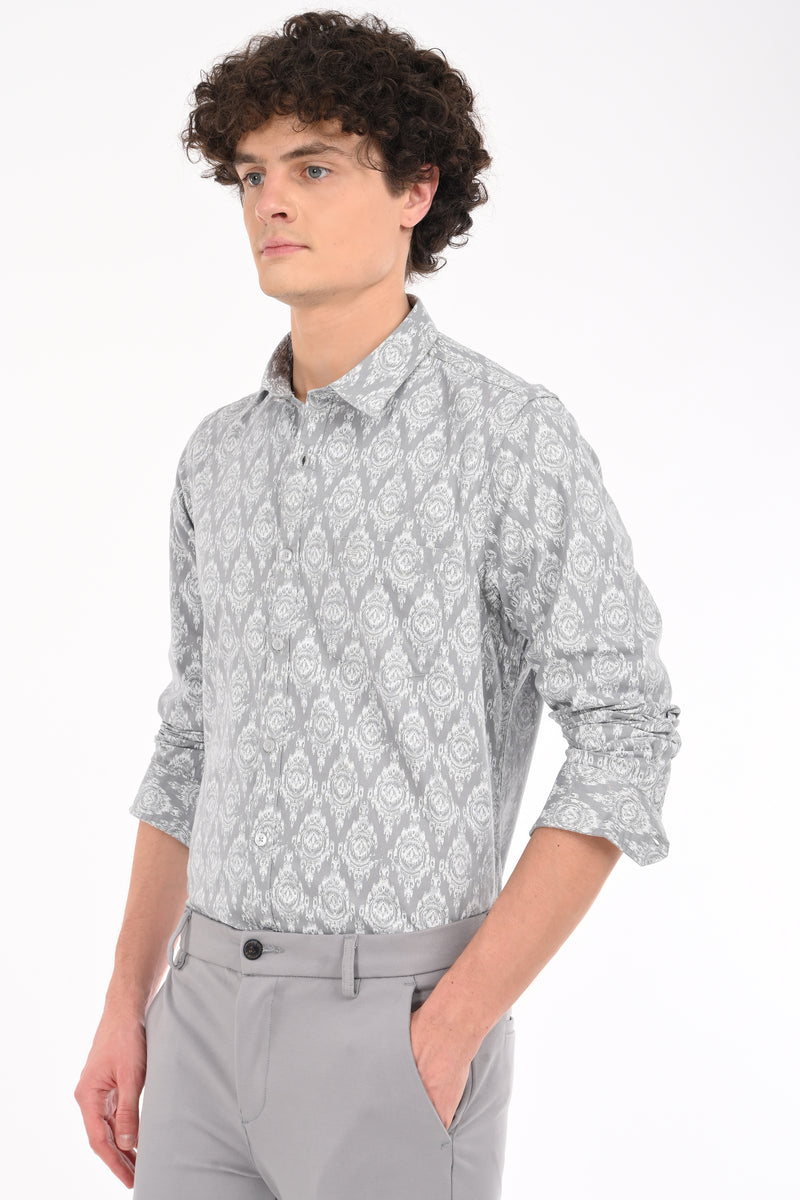 Textured Printed Shirt