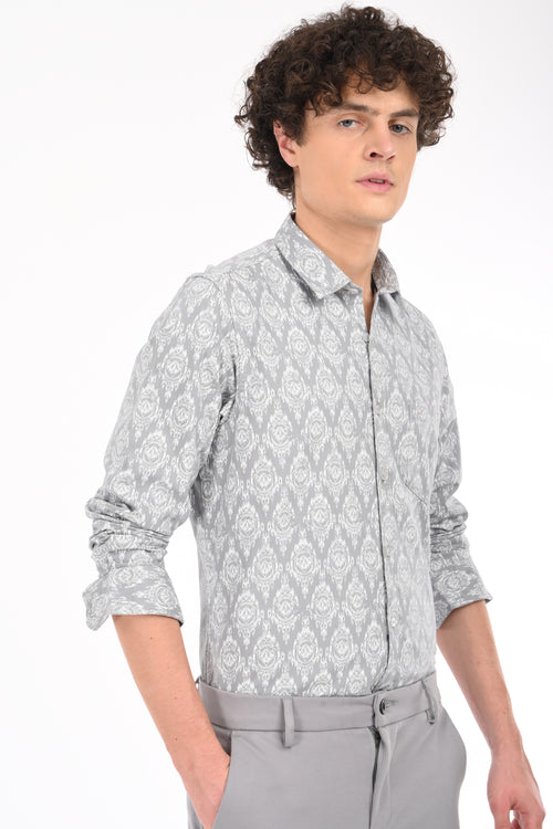 Textured Printed Shirt