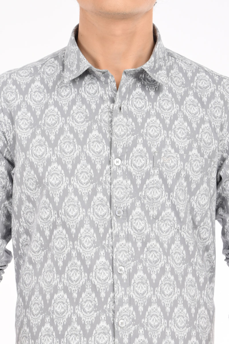 Textured Printed Shirt