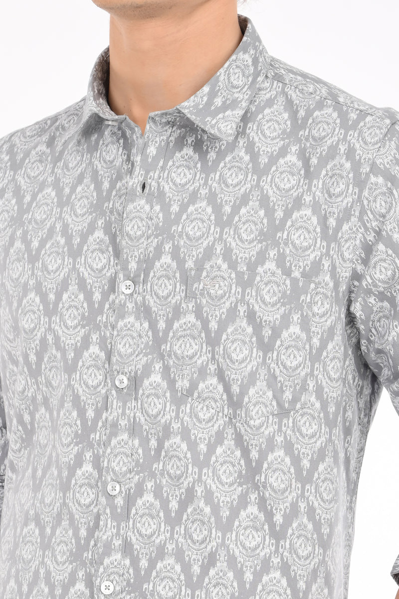 Textured Printed Shirt