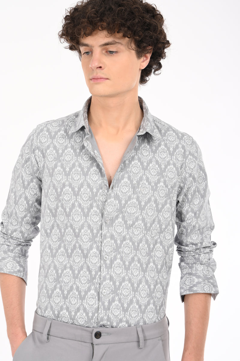 Textured Printed Shirt
