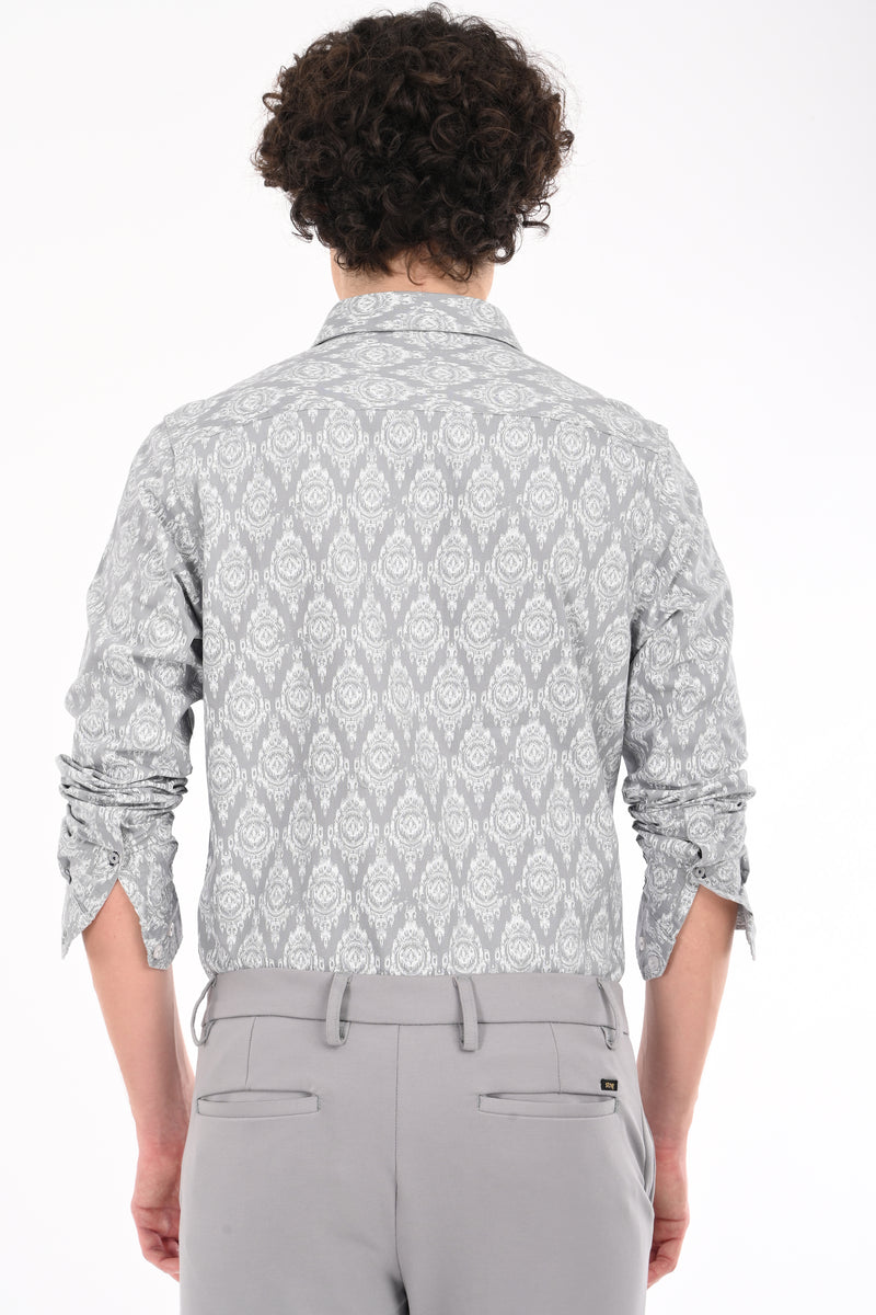 Textured Printed Shirt