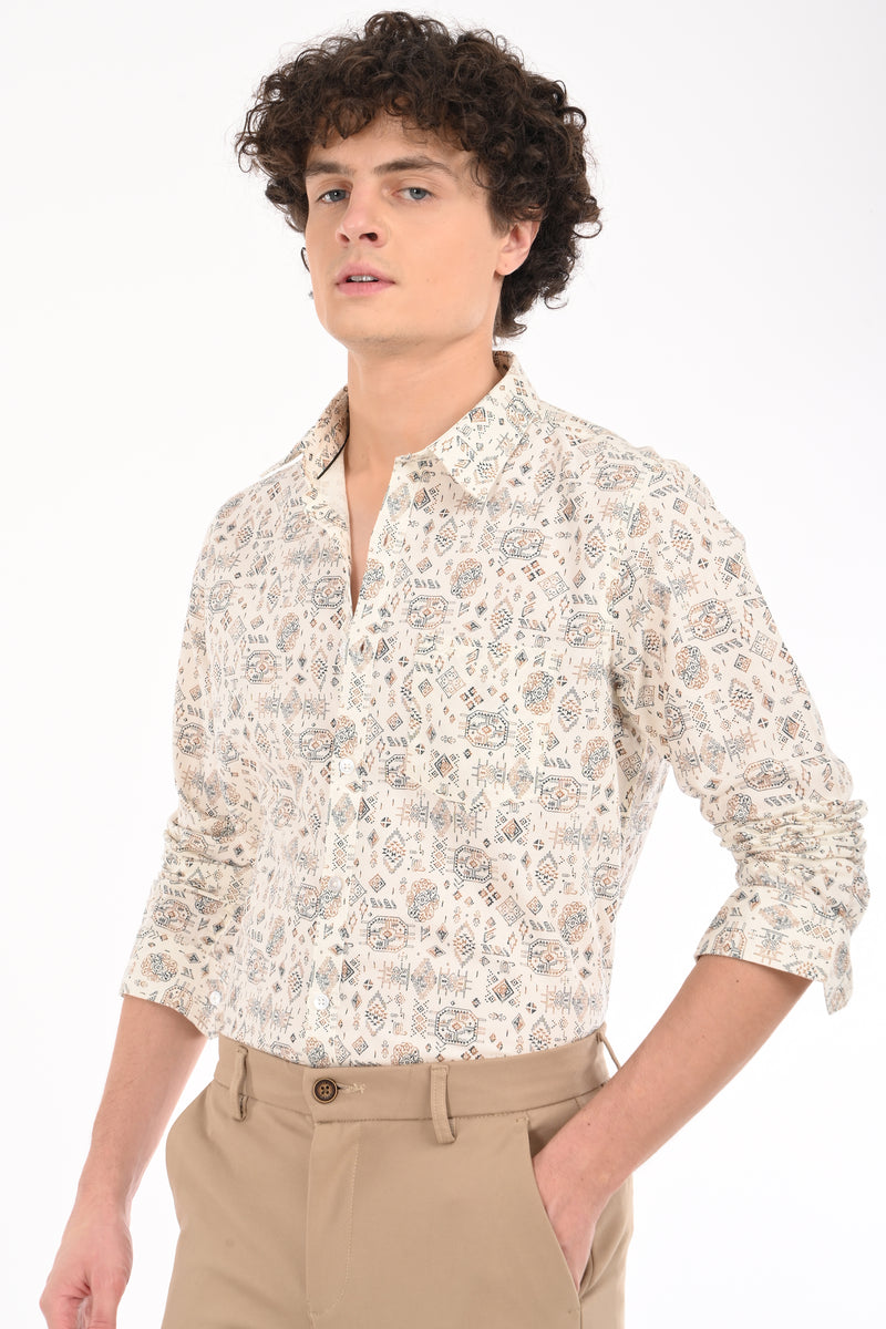 Premium Oxford Printed Shirt