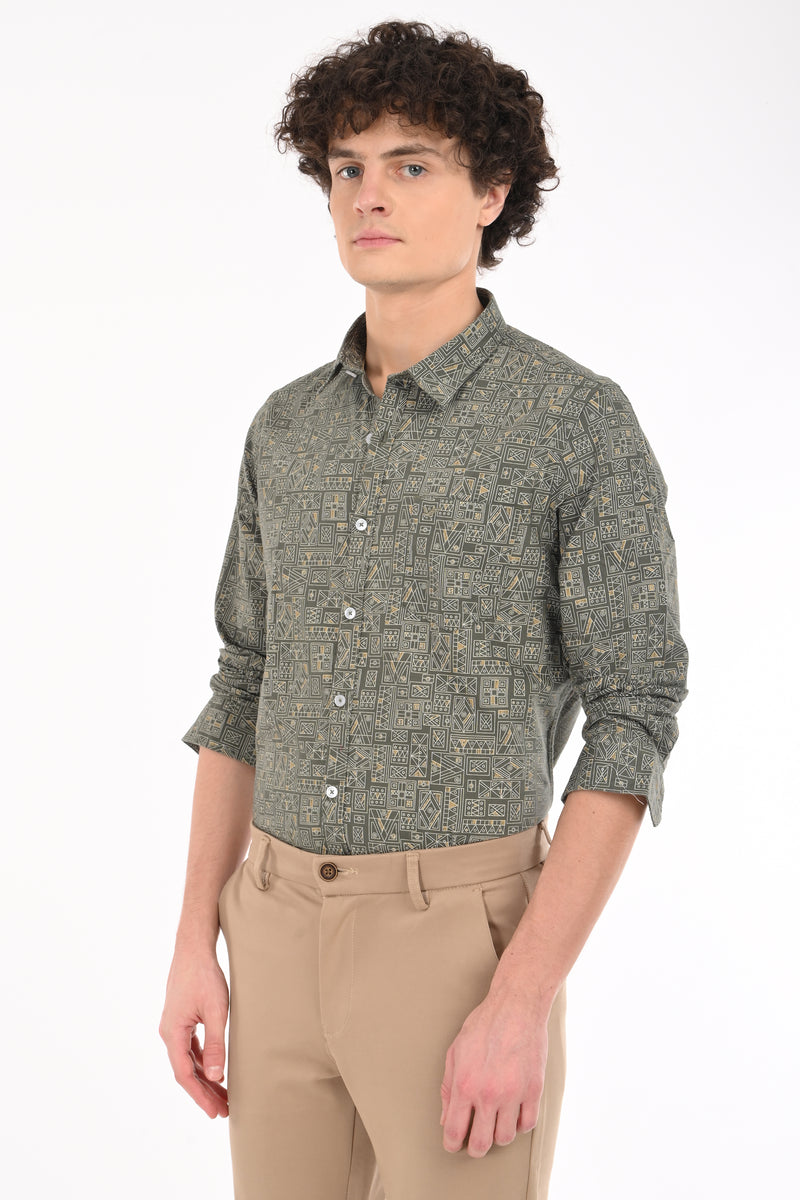 Oxford Printed Shirt