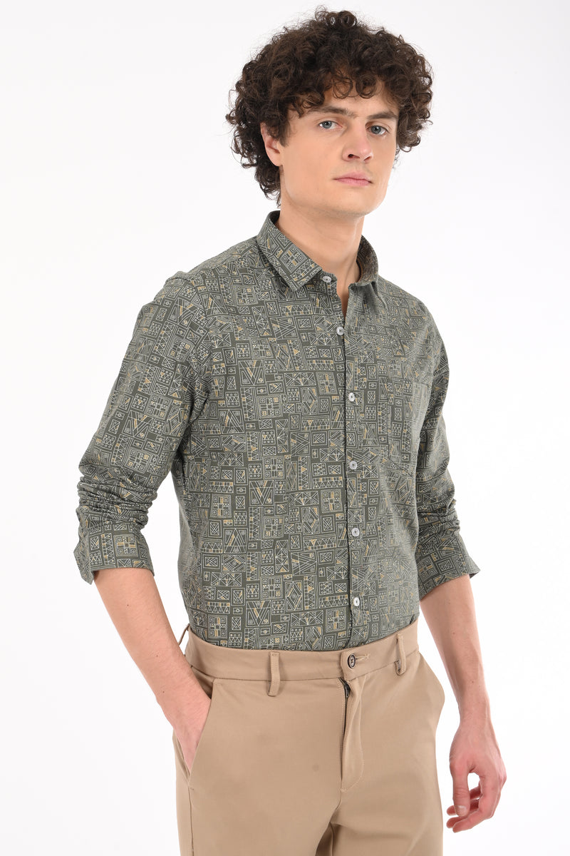 Oxford Printed Shirt