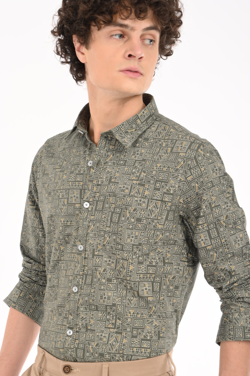 Oxford Printed Shirt