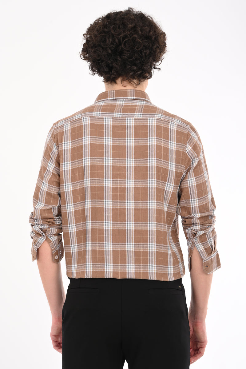 Textured Check Shirt