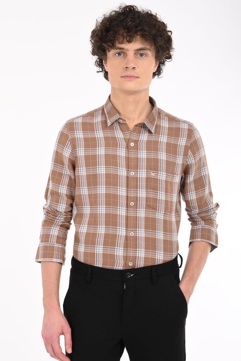 Textured Check Shirt