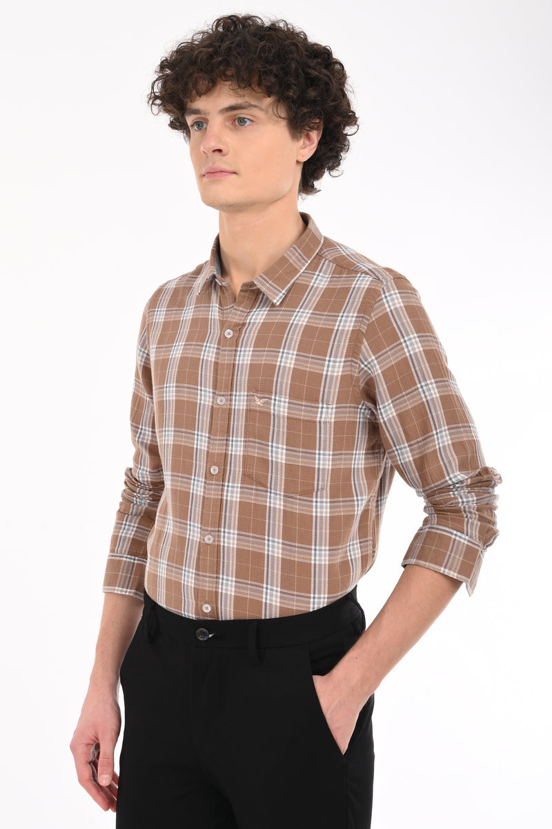 Textured Check Shirt