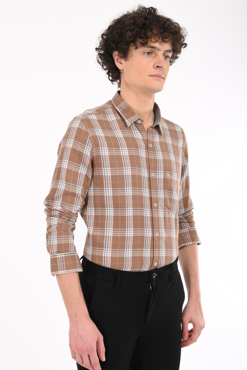 Textured Check Shirt