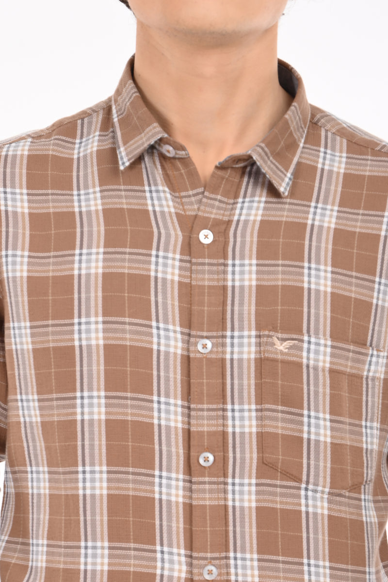 Textured Check Shirt