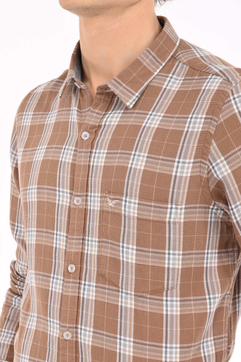 Textured Check Shirt