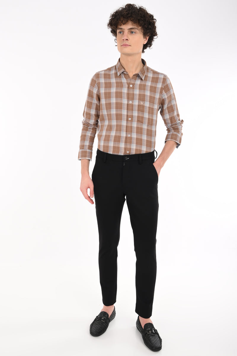 Textured Check Shirt
