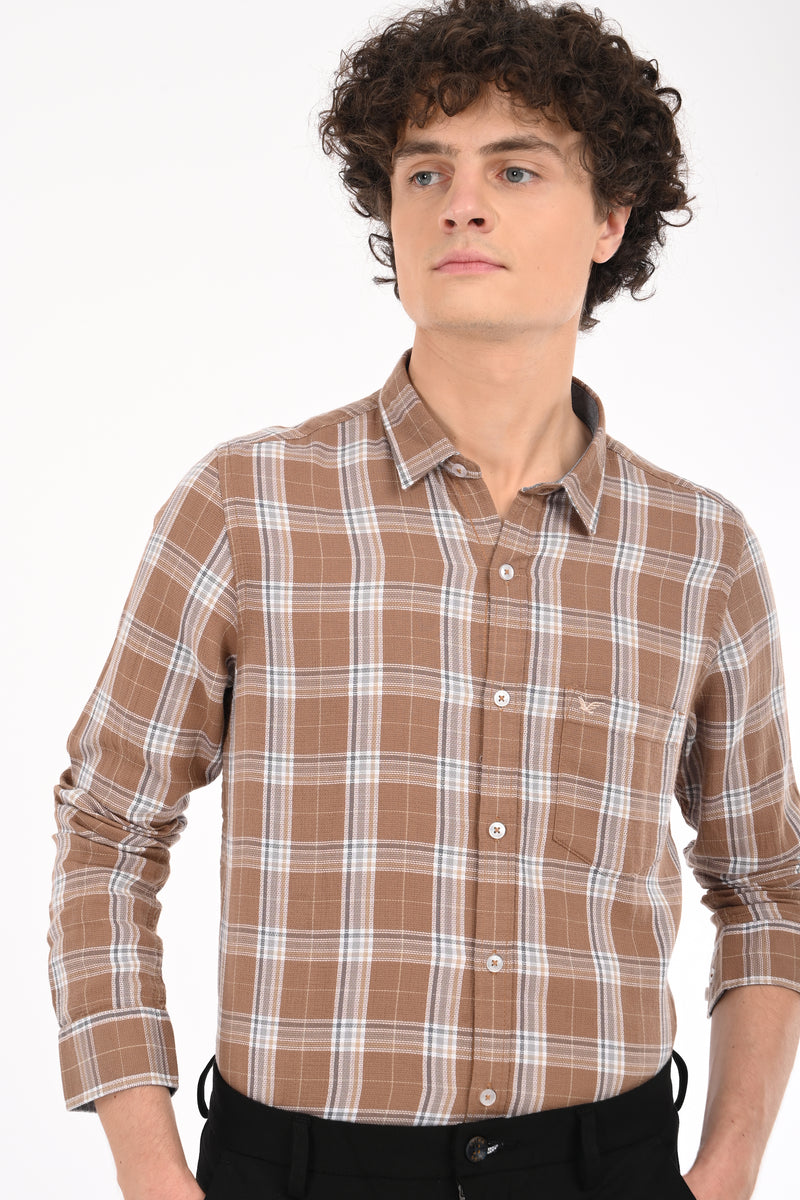 Textured Check Shirt