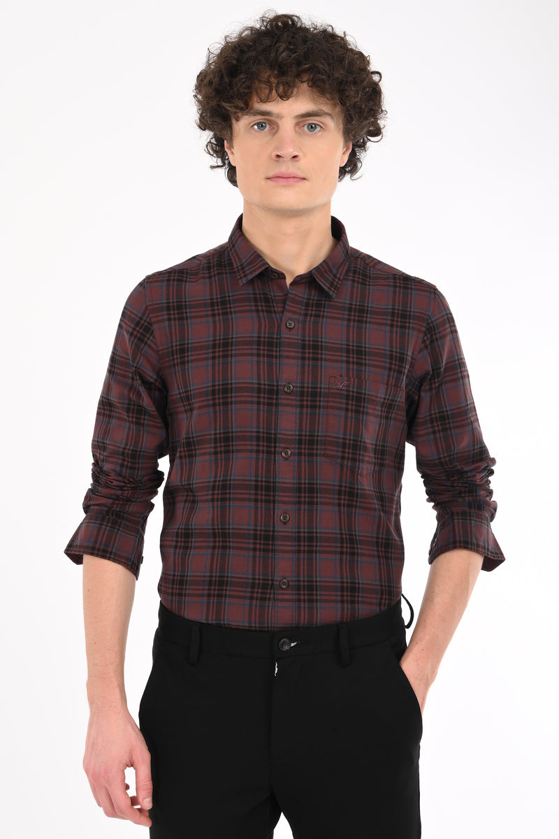 Workwear Textured Check Shirt