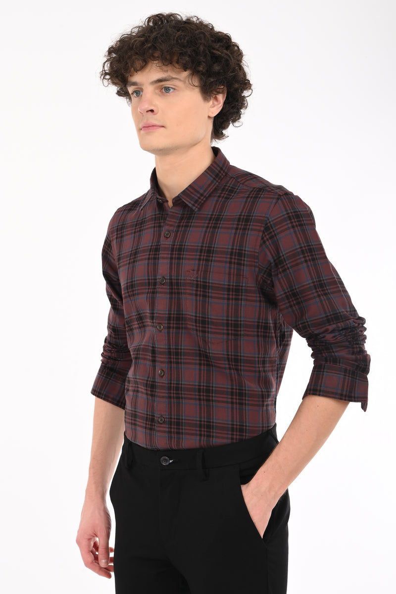 Workwear Textured Check Shirt
