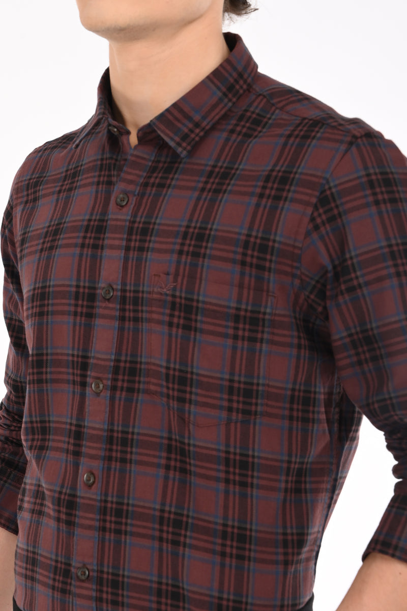 Workwear Textured Check Shirt