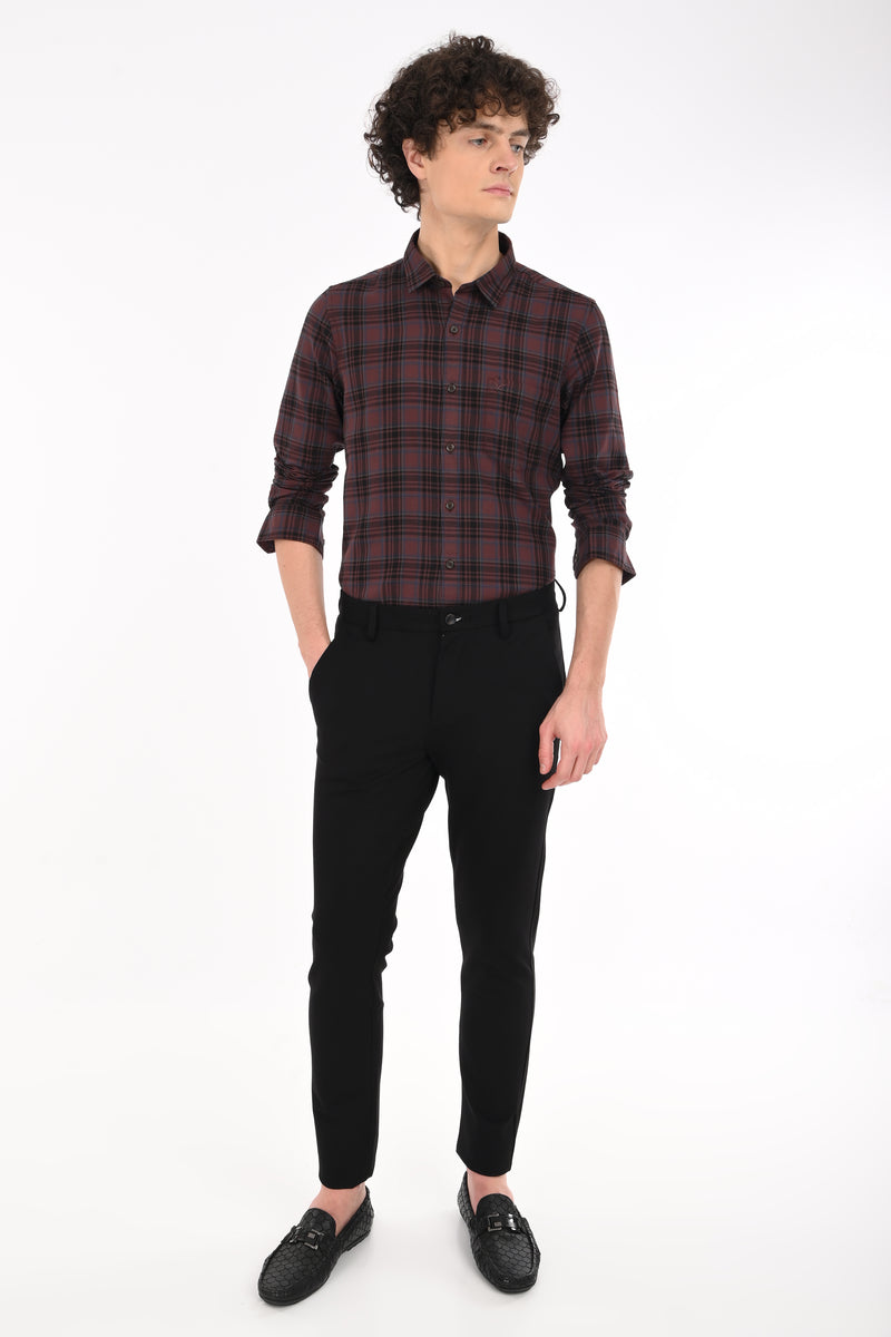 Workwear Textured Check Shirt