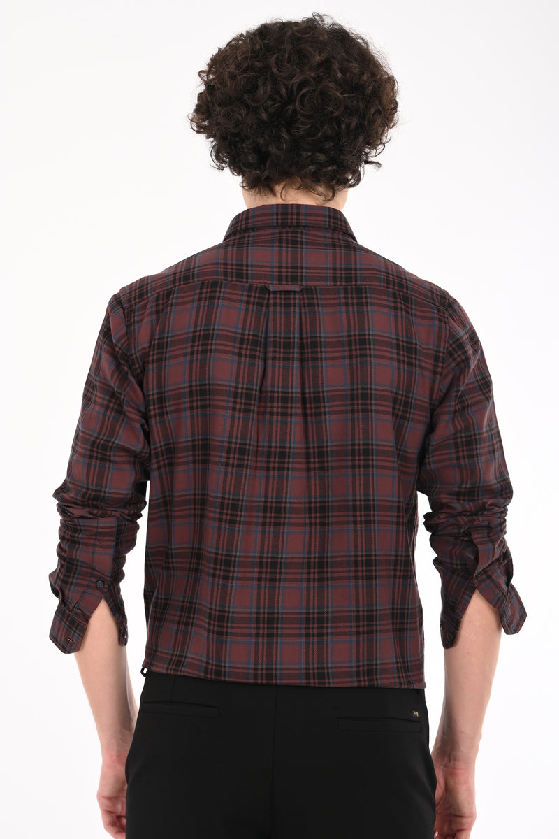 Workwear Textured Check Shirt