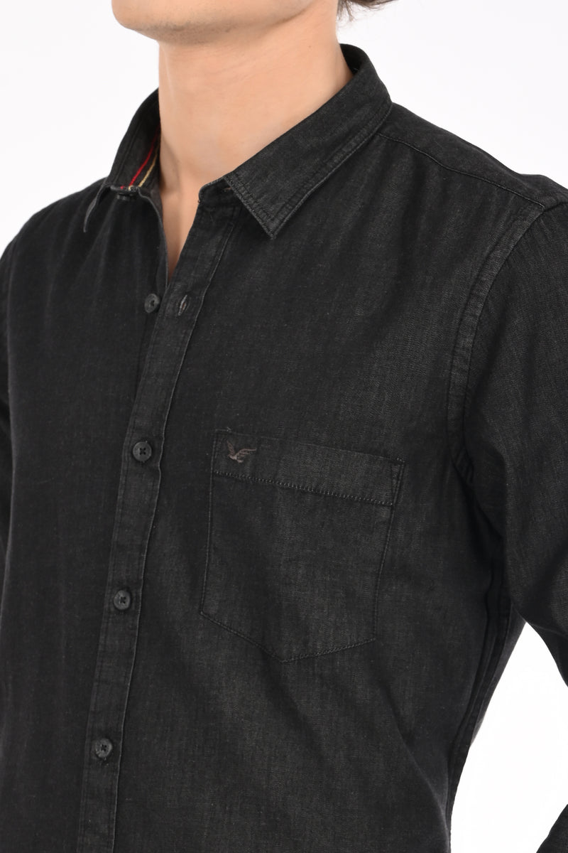 Denim Workwear Solid Shirt