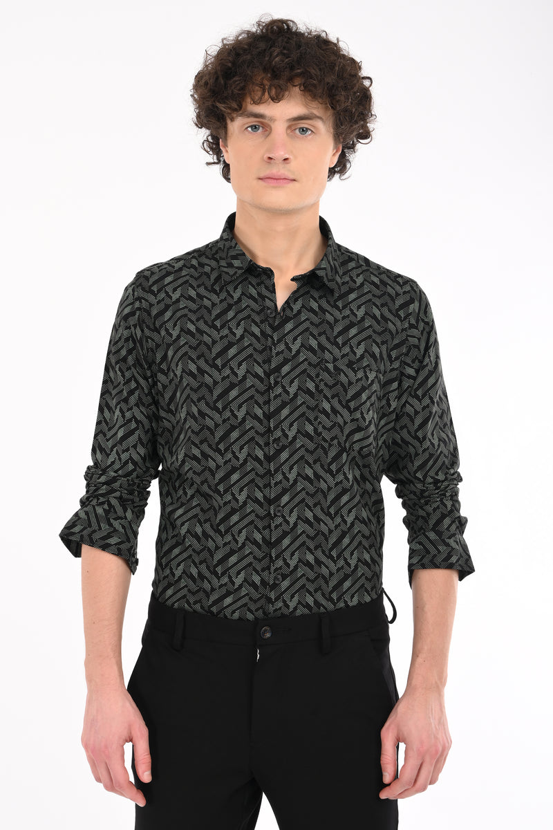 Eco Friendly Tencel Printed Shirt