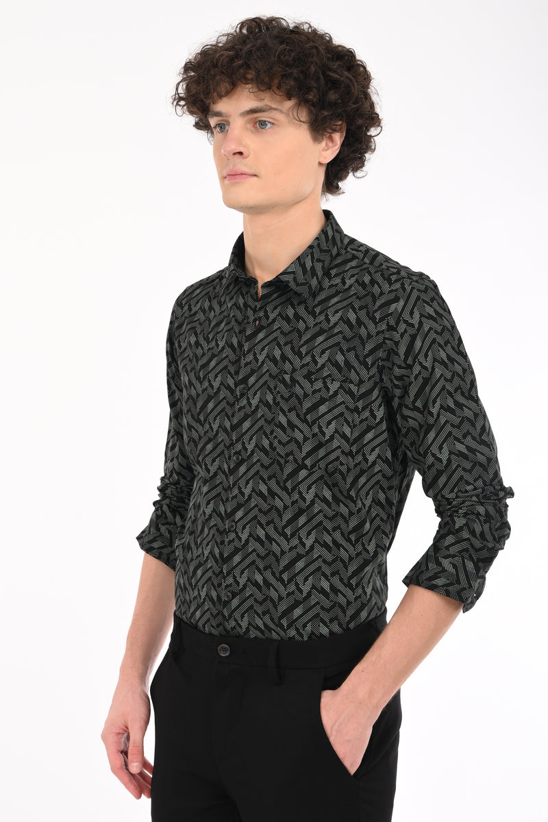 Eco Friendly Tencel Printed Shirt