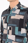 Textured Cotton Printed Shirt