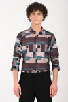 Textured Cotton Printed Shirt