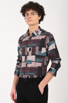 Textured Cotton Printed Shirt