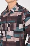 Textured Cotton Printed Shirt