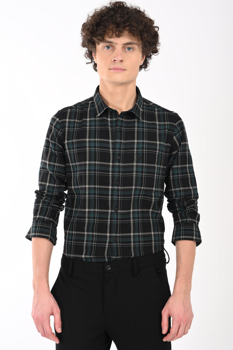 Workwear Textured Check Shirt