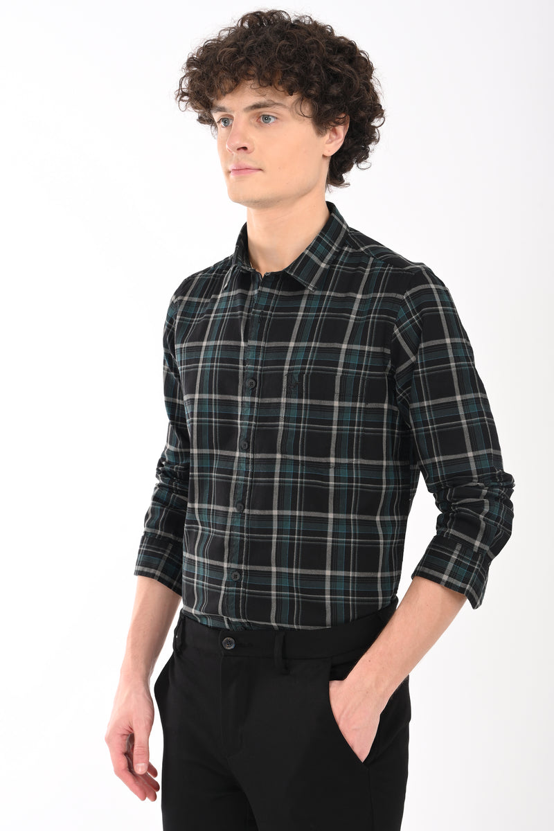 Workwear Textured Check Shirt