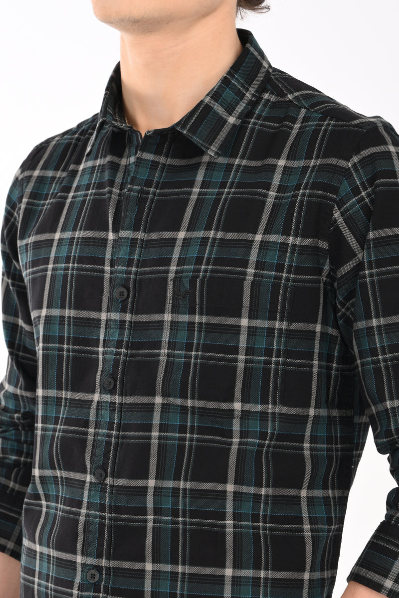 Workwear Textured Check Shirt