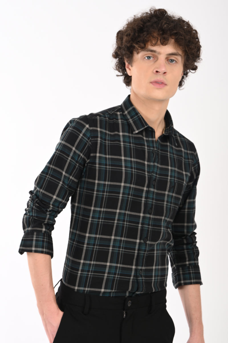 Workwear Textured Check Shirt