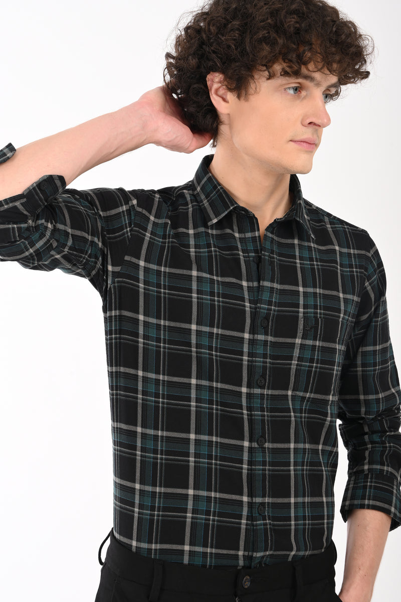 Workwear Textured Check Shirt