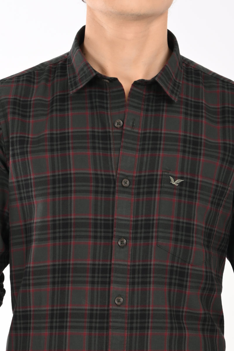 Workwear Textured Check Shirt