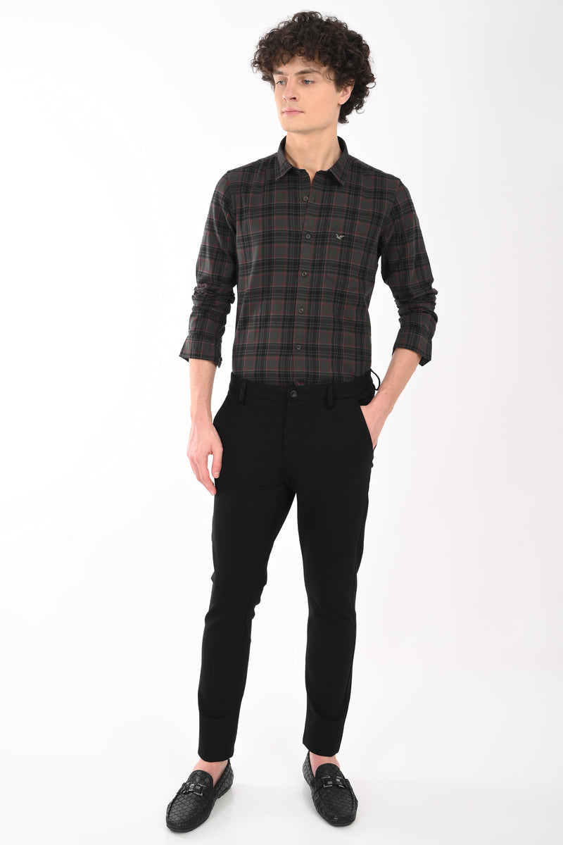 Workwear Textured Check Shirt