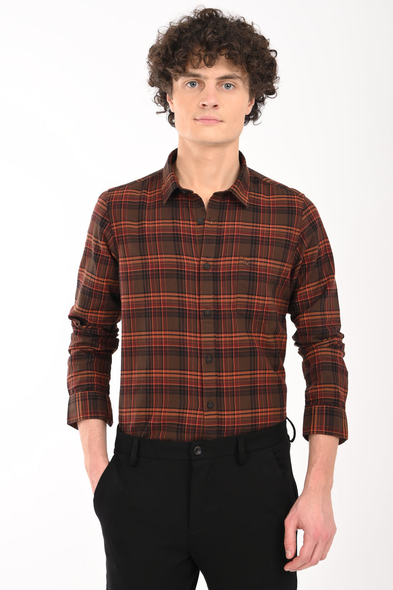Workwear Textured Check Shirt