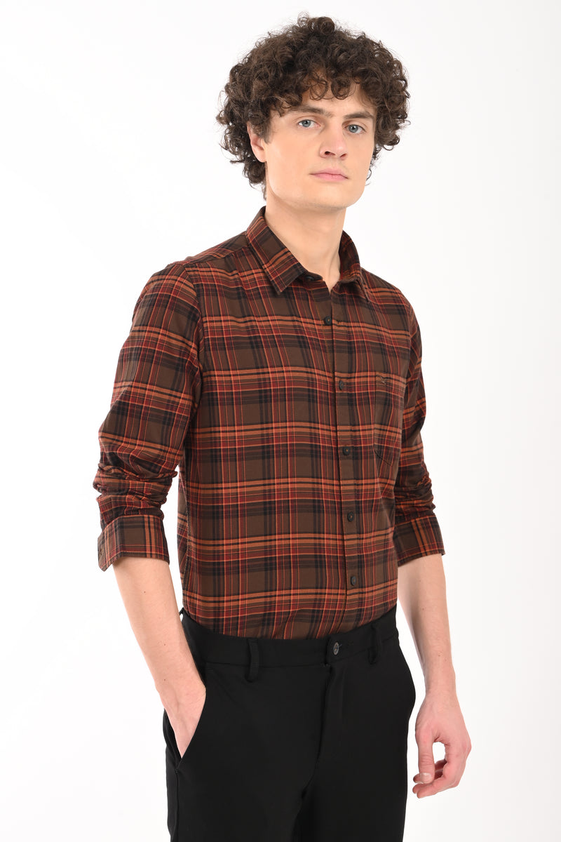 Workwear Textured Check Shirt