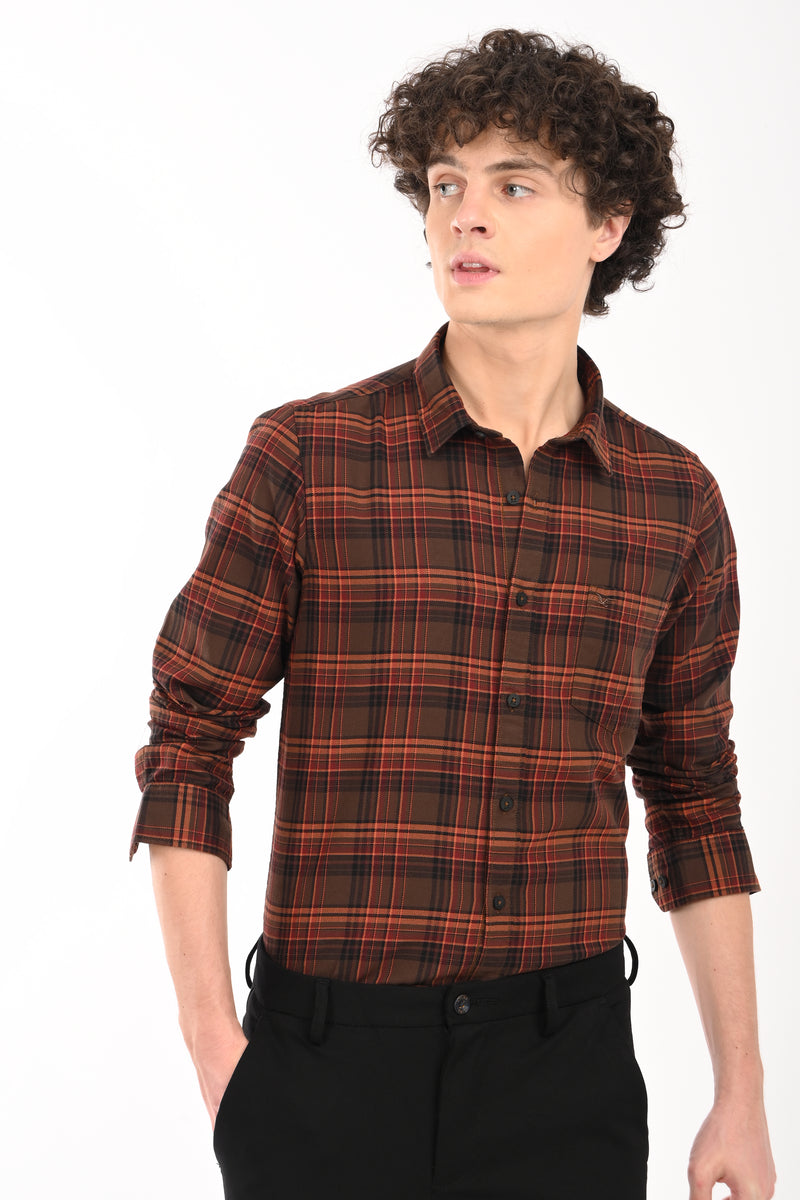 Workwear Textured Check Shirt