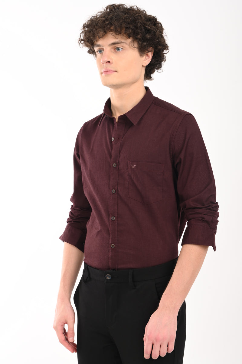 Must have Textured Stretch Shirt