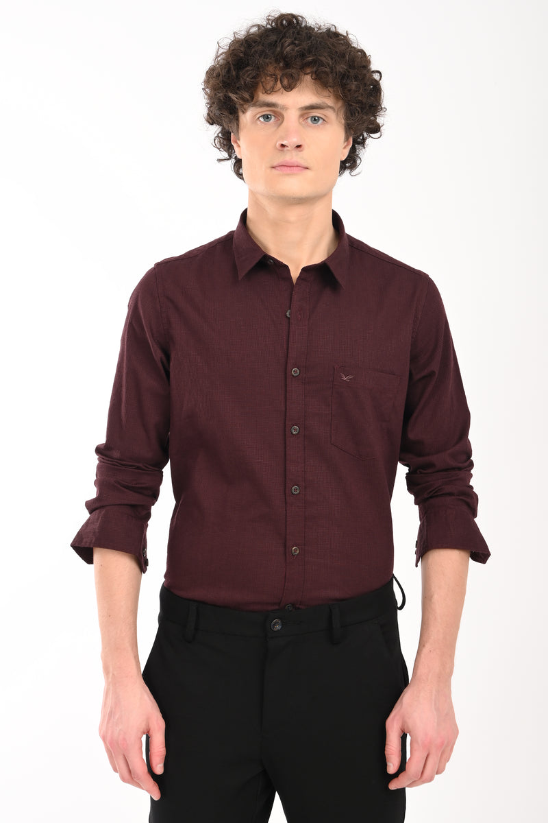 Must have Textured Stretch Shirt