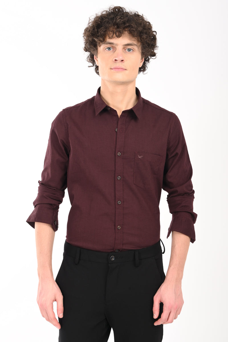 Must have Textured Stretch Shirt