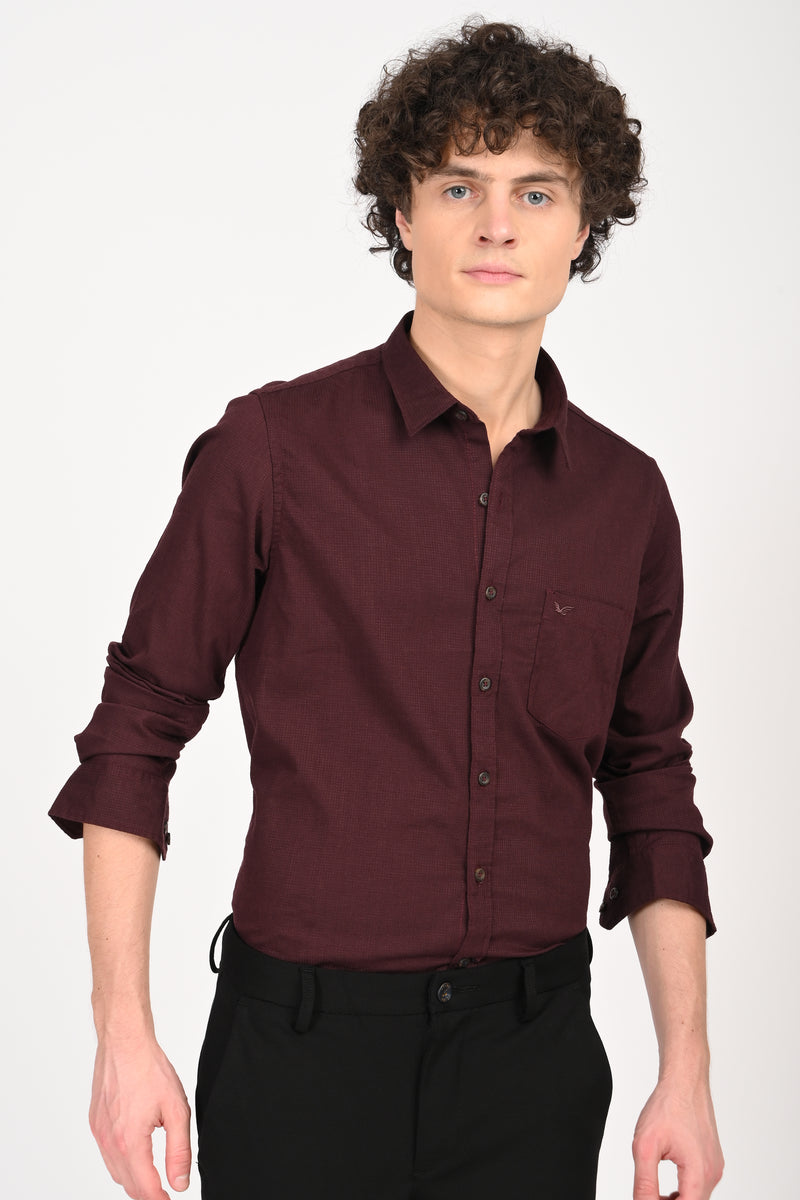 Must have Textured Stretch Shirt