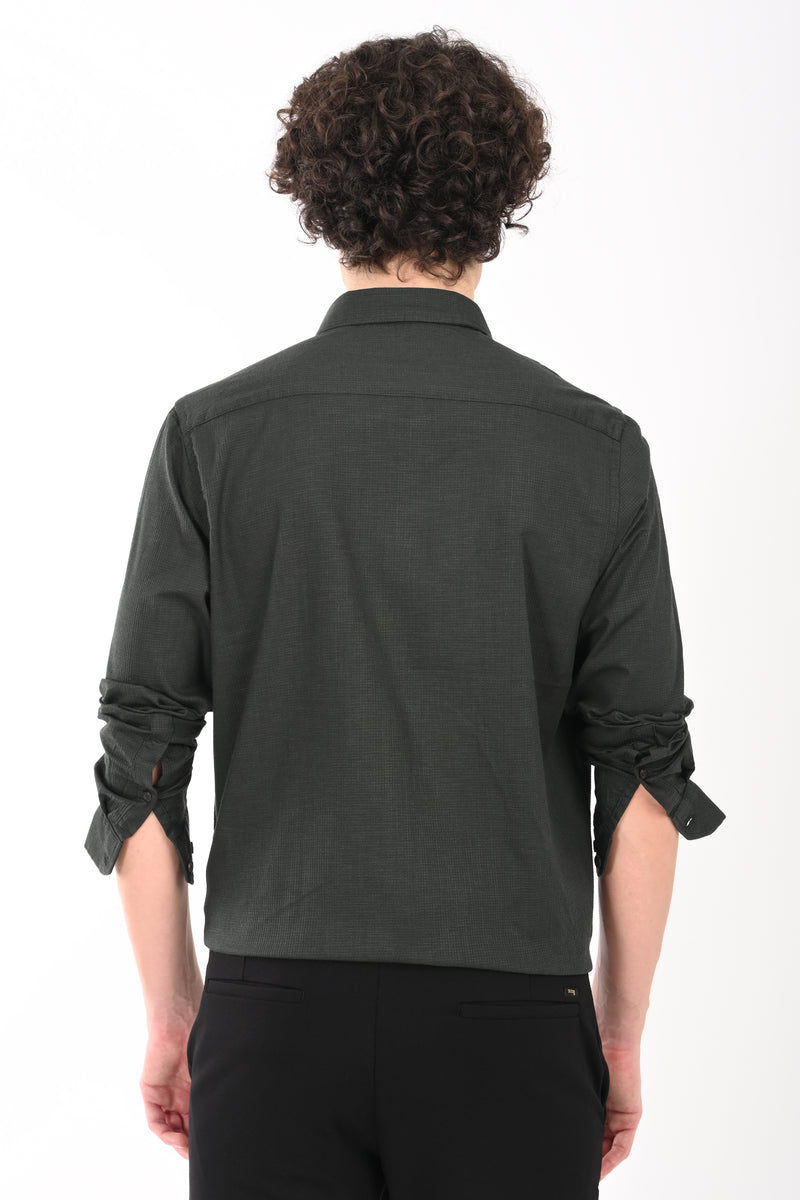 Must have Textured Stretch Shirt