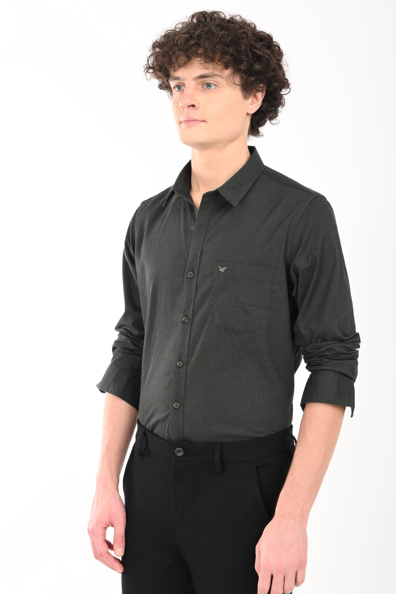 Must have Textured Stretch Shirt