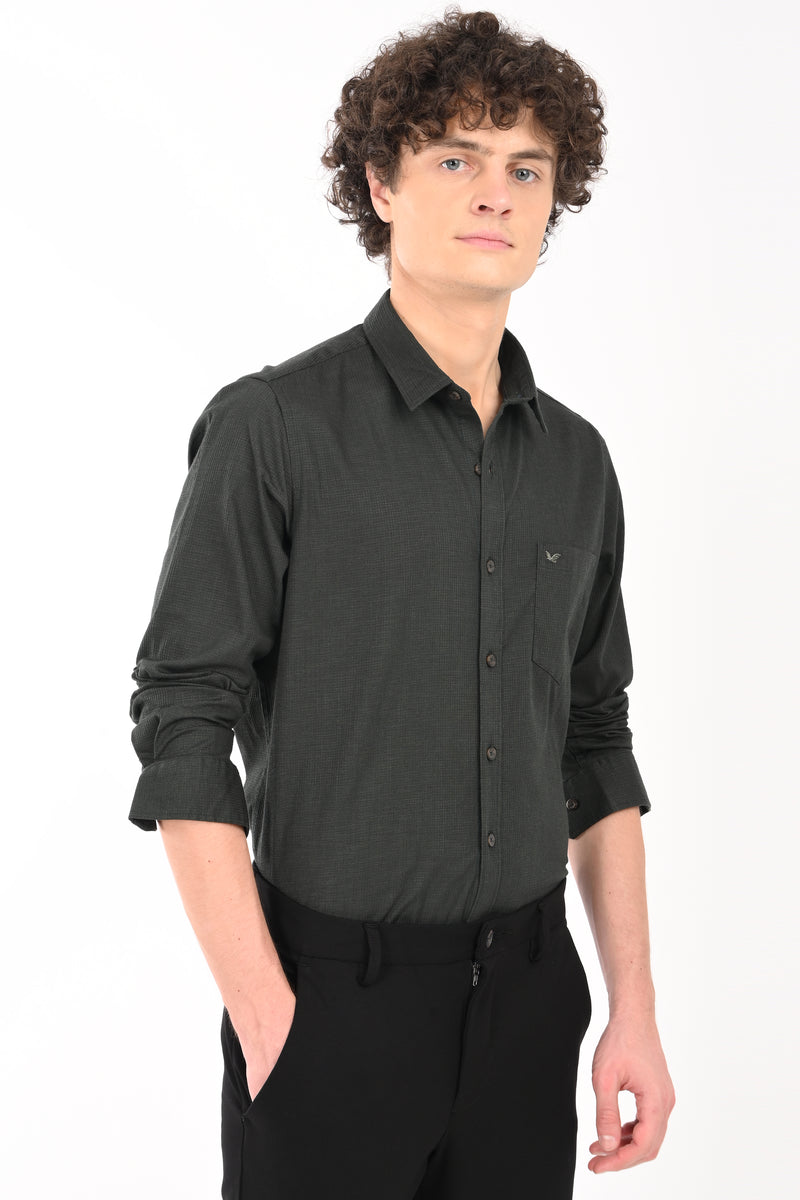 Must have Textured Stretch Shirt