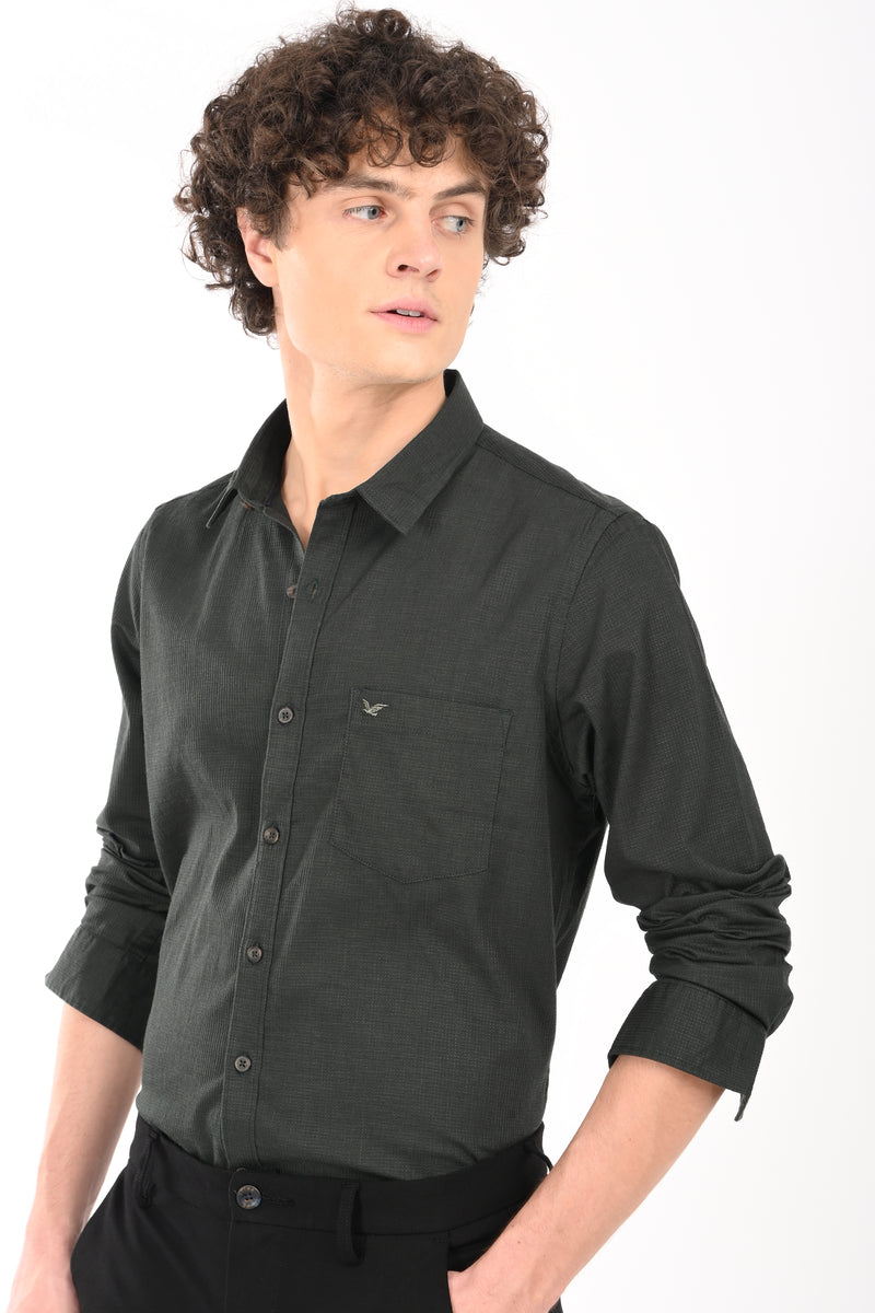 Must have Textured Stretch Shirt