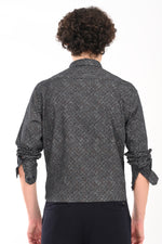 Textured Cotton Printed Shirt
